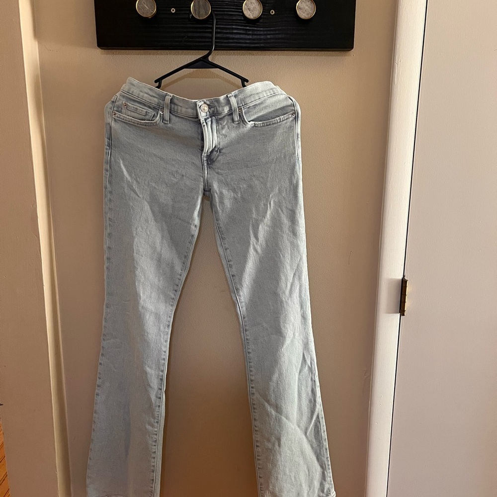 7 For All Mankind Light Wash Flare Jeans